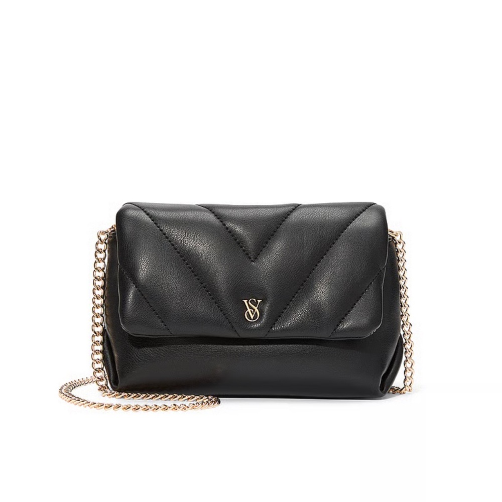 Victoria’s Secret Mini Convertible Chain Strap Bag in Black, New with Tags
